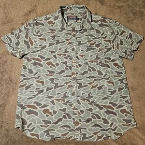 Burlebo Men's Button Up - Duck Camo